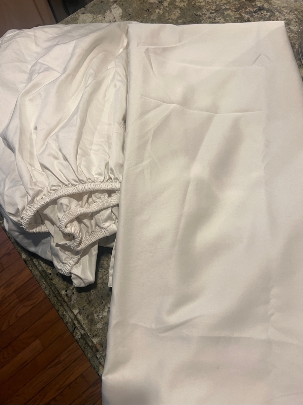 White full-size bed top and fitted sheets 100% Pima Cotton Sonoma Life + Style